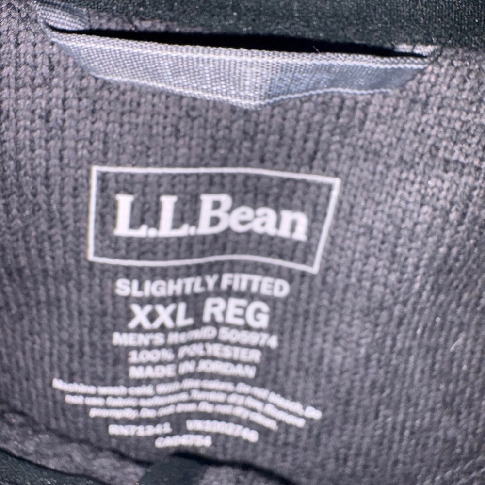 LL Bean Men XXL Sweater Fleece Vest Charcoal Gray Full Zip Outdoors Hikinh - Picture 3 of 4